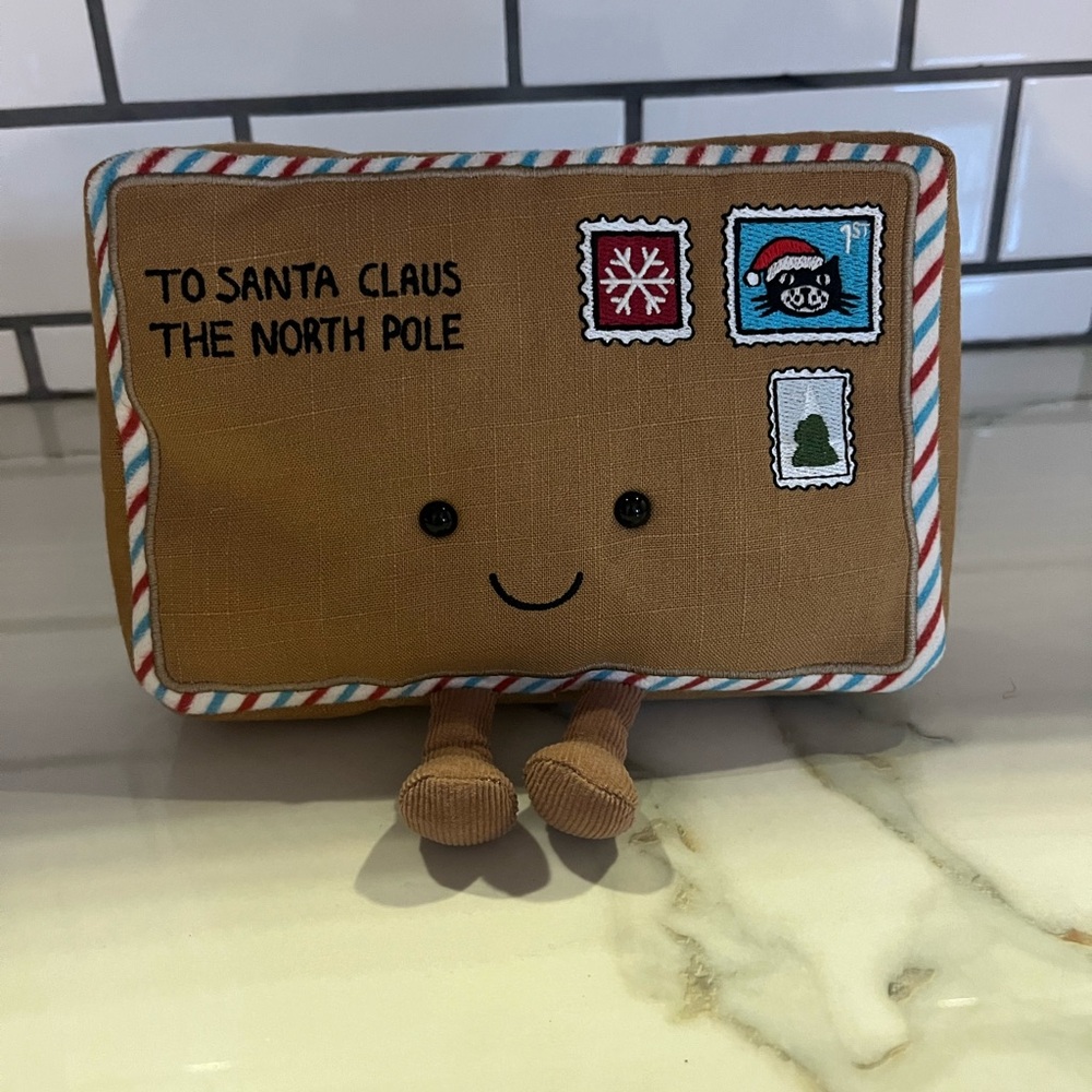 Jellycat BNWT Amuseables Letter To Santa